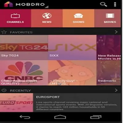 New Mobdro Free Online TV Tips android App screenshot 0